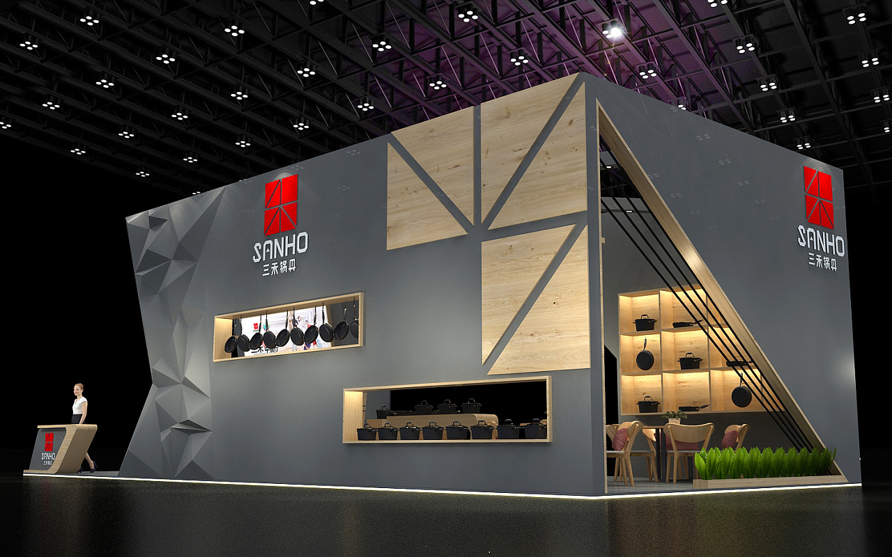 厨具展会 展台 效果图设计