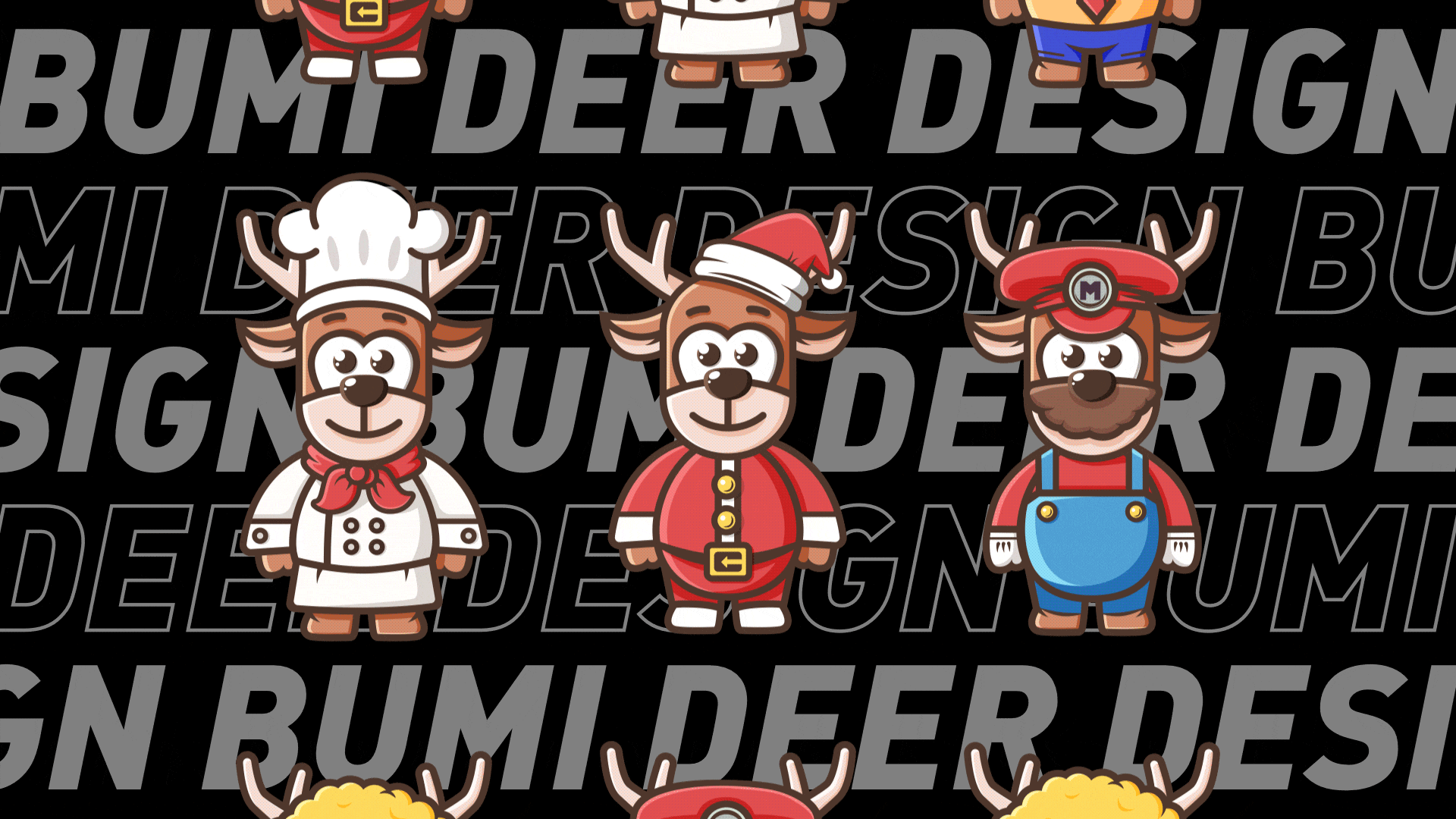 卡通IP形象《BUMI DEER》（圖ZMTg5NTMzOTY4） - IP形象 - 站酷設(shè)計(jì)師陳容與原創(chuàng)素材 - 站酷ZCOOL