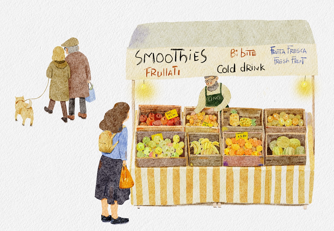 绘生活最近的插画习作