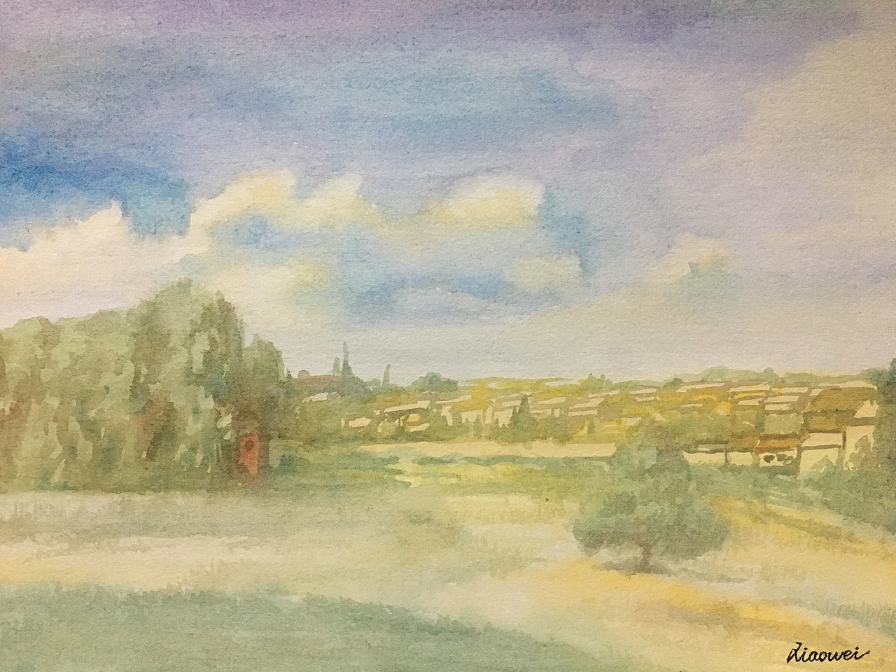 水彩风景画来一波