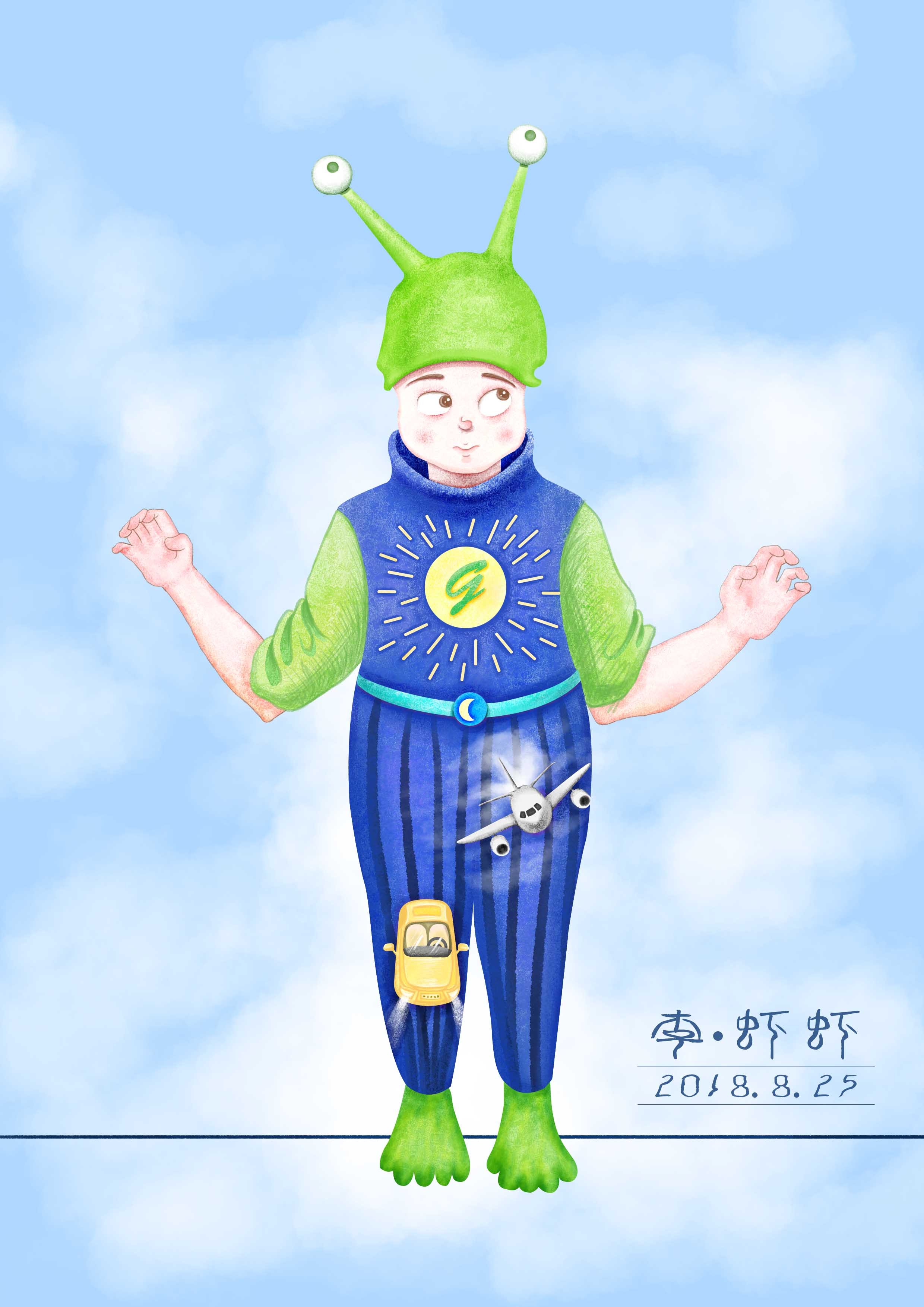 晴天娃娃|插画|插画习作|李虾虾 - 原创作品 - 站酷 (zcool)