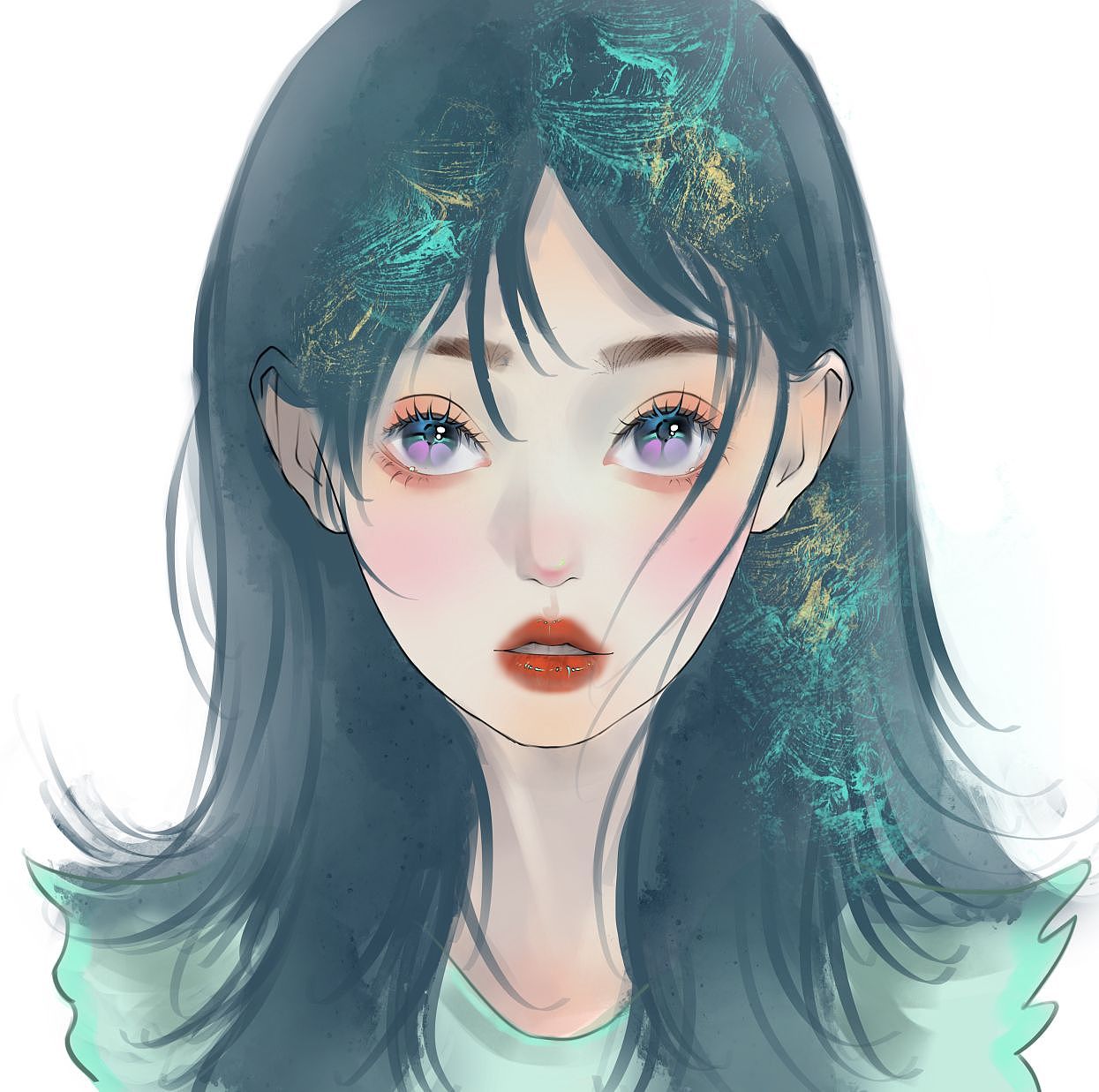 第一次画,路过的☞个问题