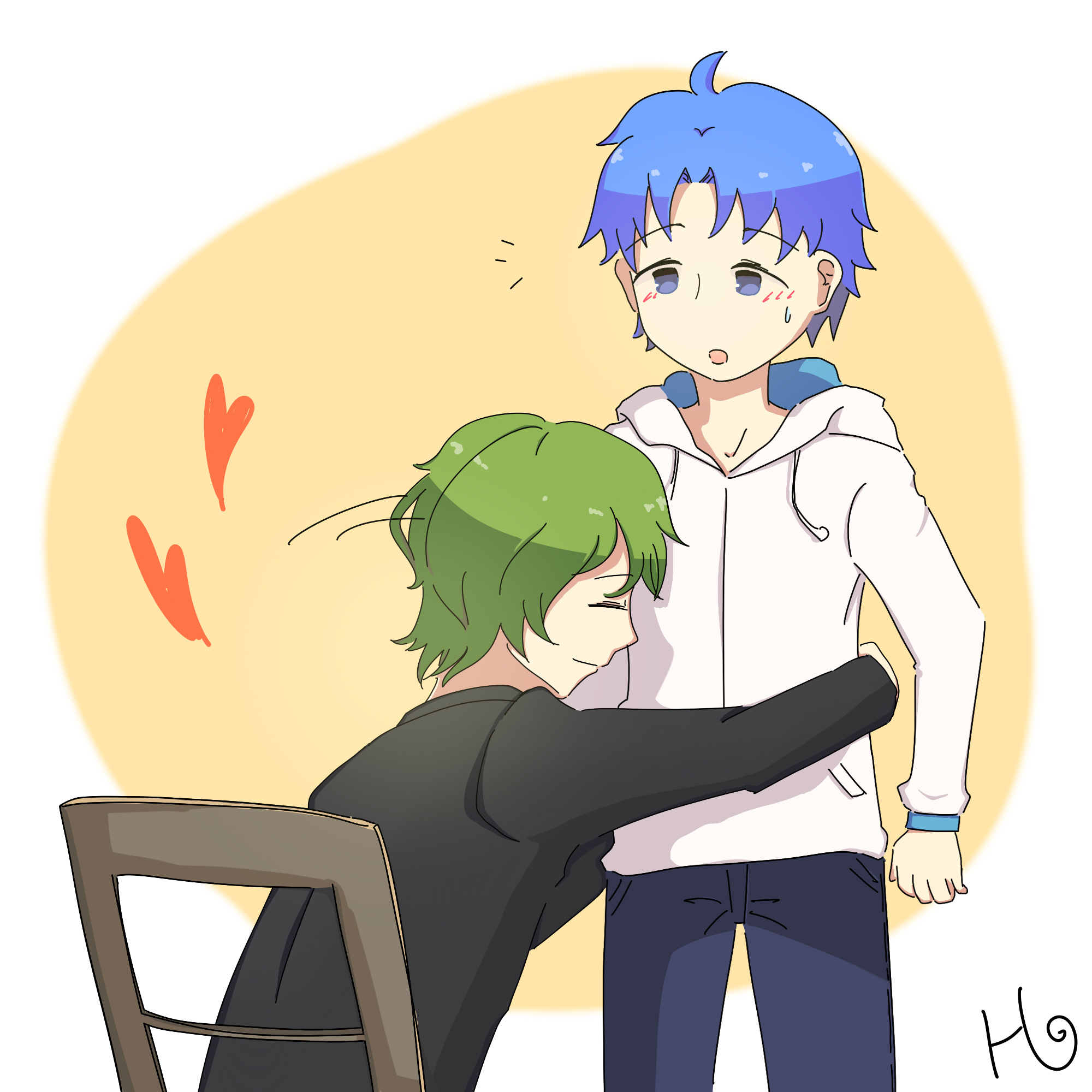 小绿和小蓝同人