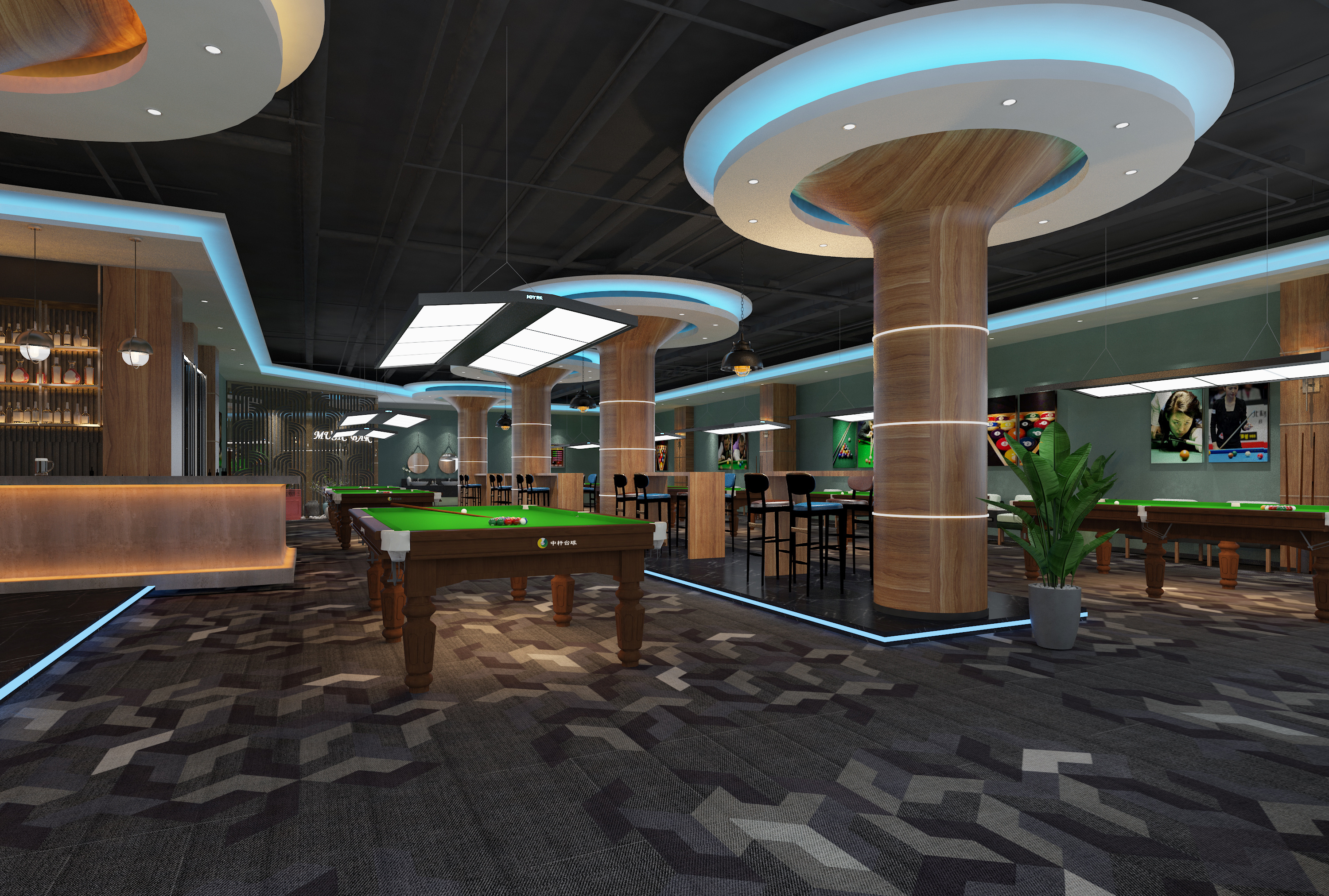 yue-设计江西吉安酒吧台球厅