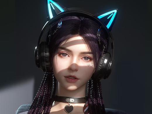 虚拟偶像电竞少女《Aira》出炉，来张自拍吧~