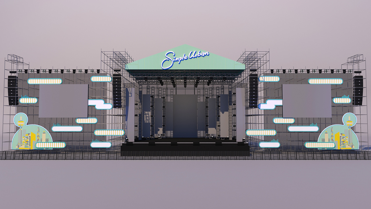 简单生活音乐节|空间|舞台美术|gtowkya - 原创作品 - 站酷 (zcool)