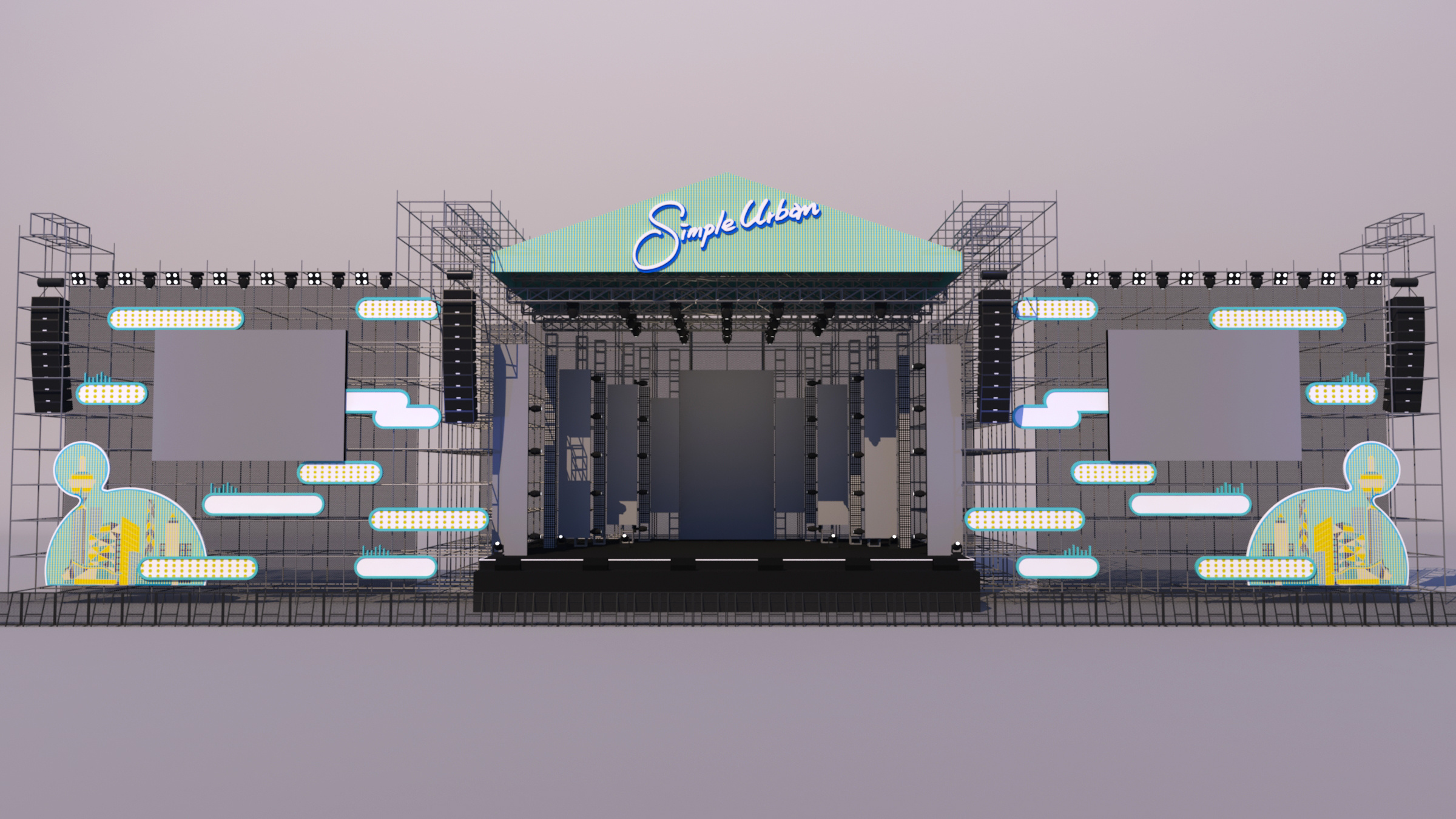 简单生活音乐节|空间|舞台美术|gtowkya - 原创作品 - 站酷 (zcool)