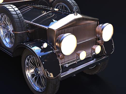 C4D-老爷车建模