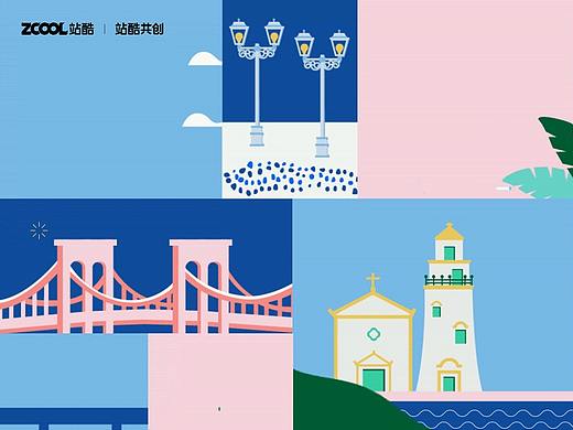 #城市文化#澳门（个人主页-ZNjQ2MjI2NDQ=） - 艺术插画 - 站酷设计师RAINIE_CHOI原创素材 - 站酷ZCOOL