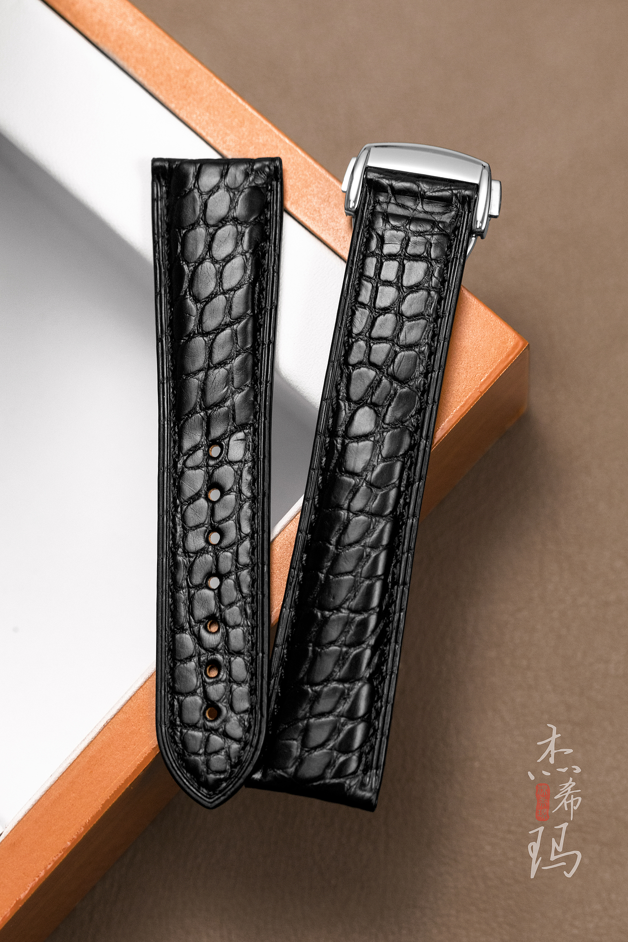 手工皮具 鳄鱼皮表带