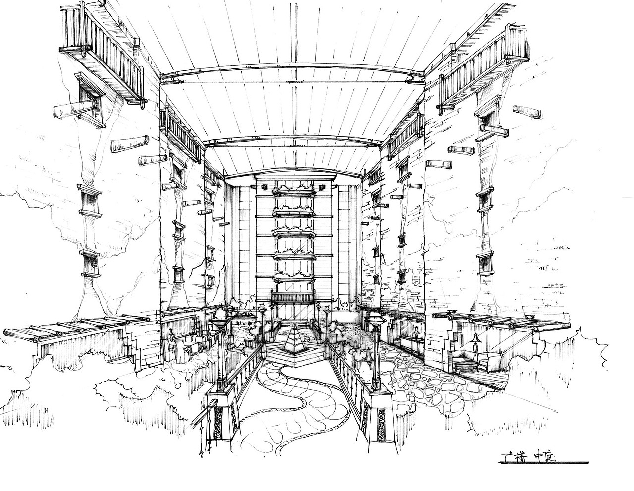 Genesis未建成设计--第九寨手绘方案（图ZMzQzNjcyNTY=） - 建筑设计 - 站酷设计师designGlenn原创素材 - 站酷ZCOOL