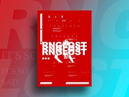 Poster design for lost's RNG & WE