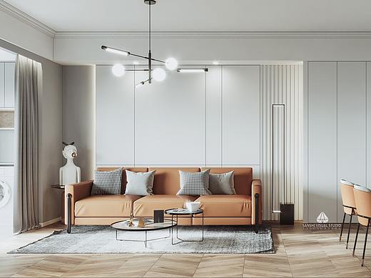 现代轻奢客餐厅卧室