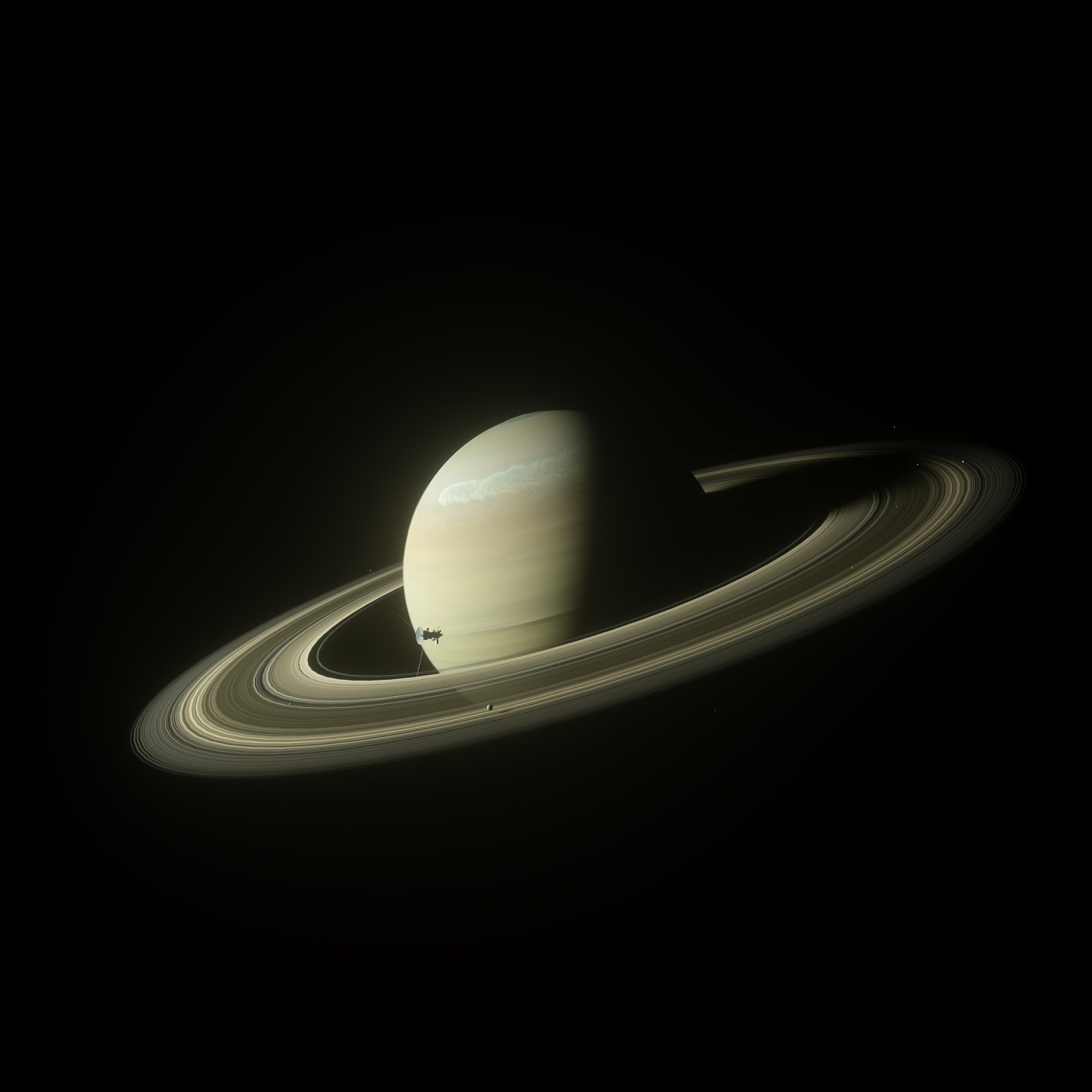 土星-卡西尼号 c4d oc渲染