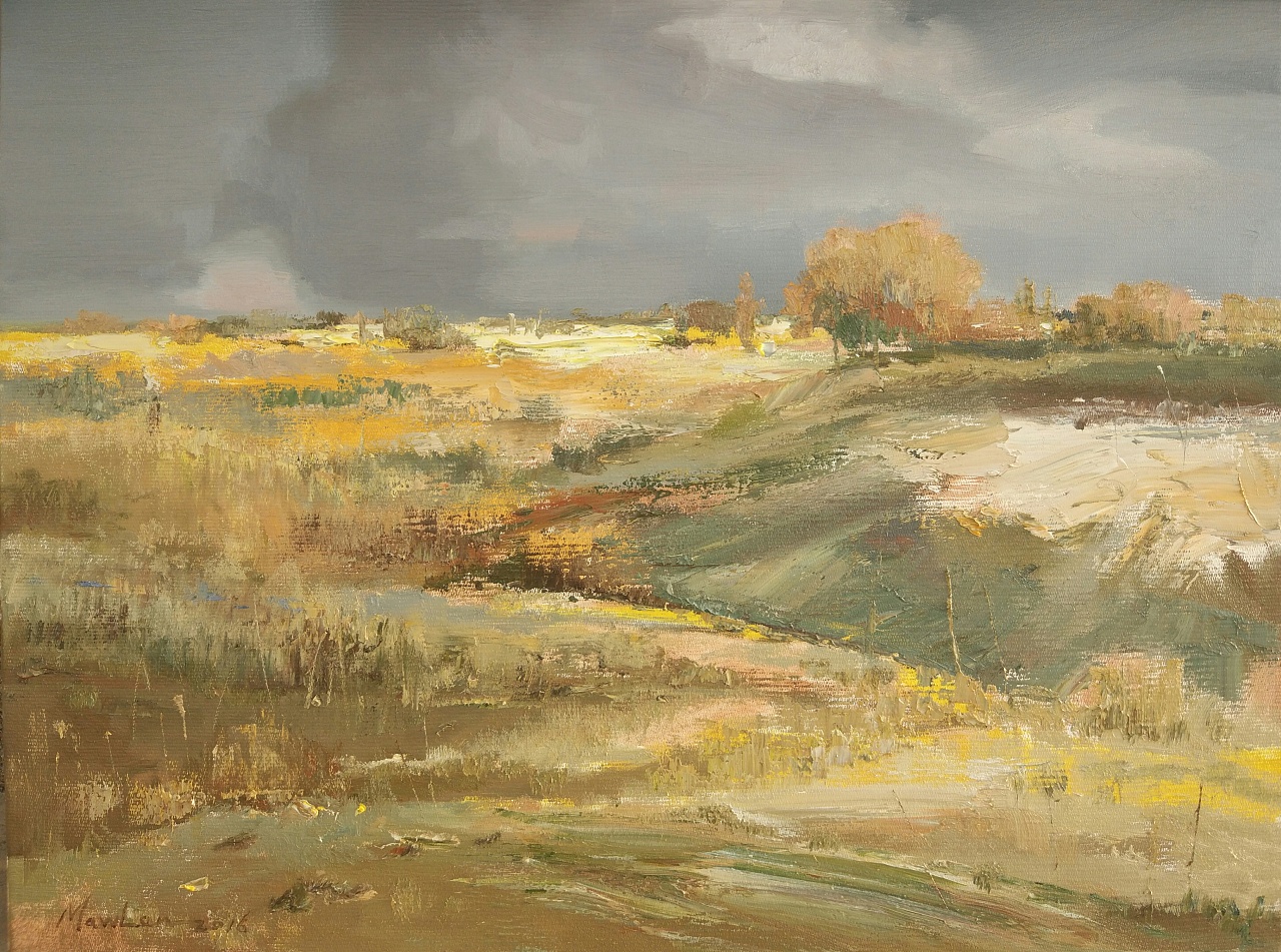 《有生机的戈壁》|纯艺术|油画|art_m - 原创作品 - 站酷 (zcool)