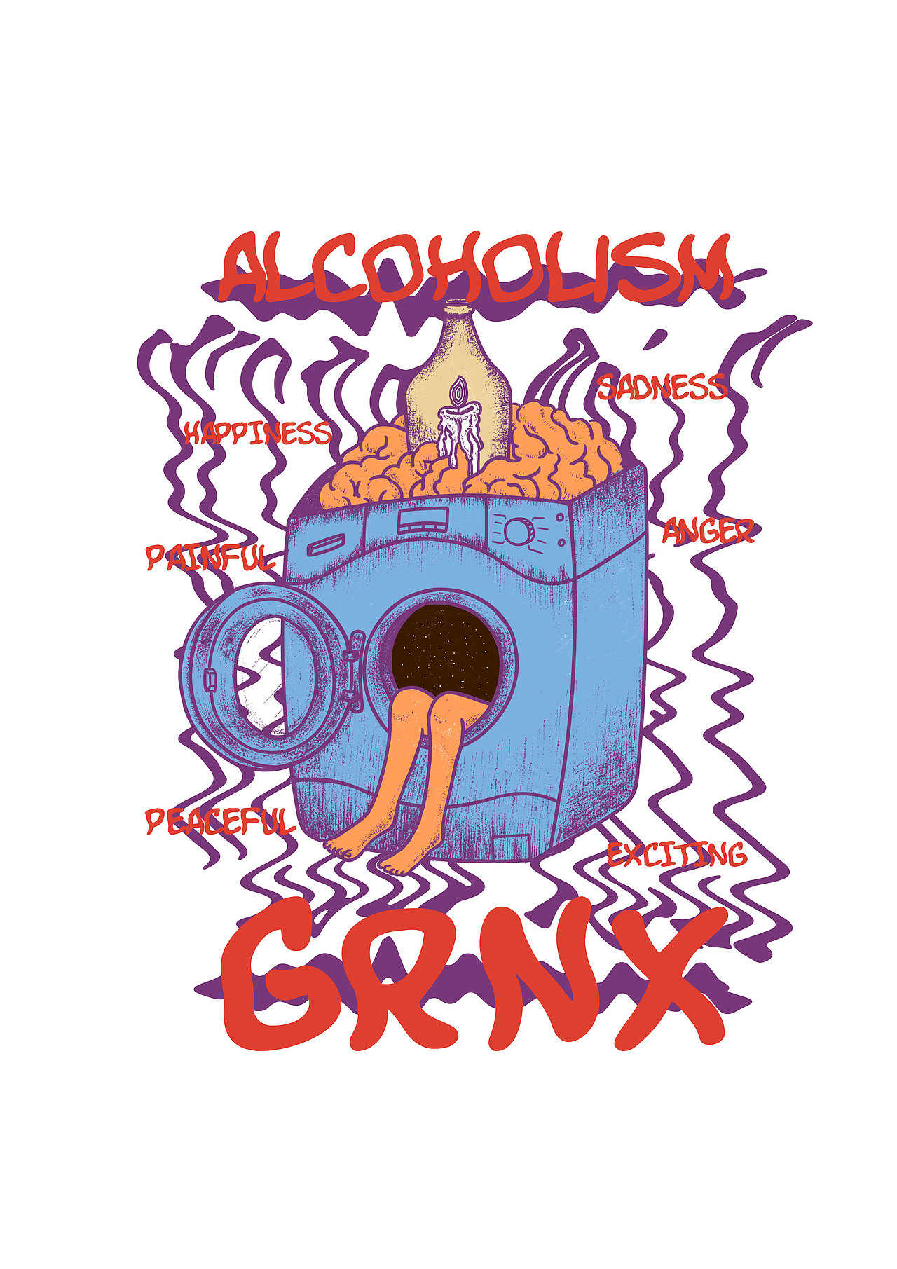 Alcoholism 醉梦空间（图ZMjIzMDk0MDE2） - 商业插画 - 站酷设计师thelittlelee原创素材 - 站酷ZCOOL