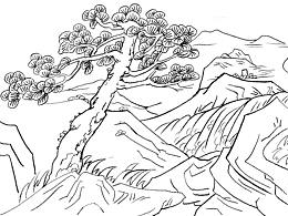 荷月廊桥铜浮雕设计稿