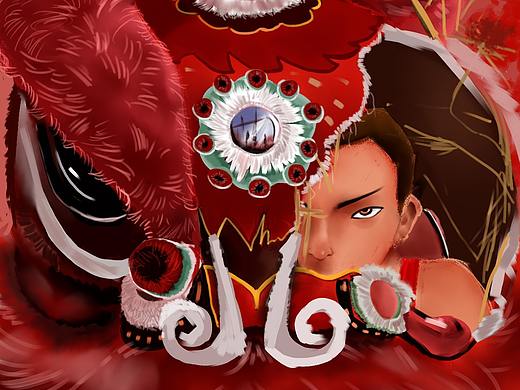 《雄狮少年》海报插画