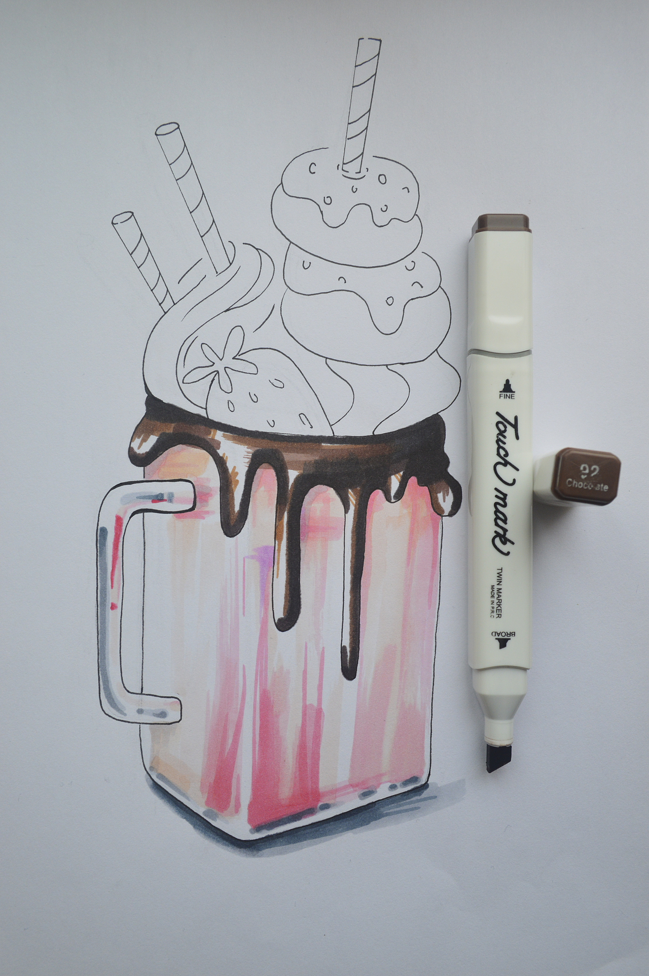 | 马克笔绘画步骤（图ZMTE0MzU1NzI0） - 儿童插画 - 站酷设计师我就是个画渣原创素材 - 站酷ZCOOL