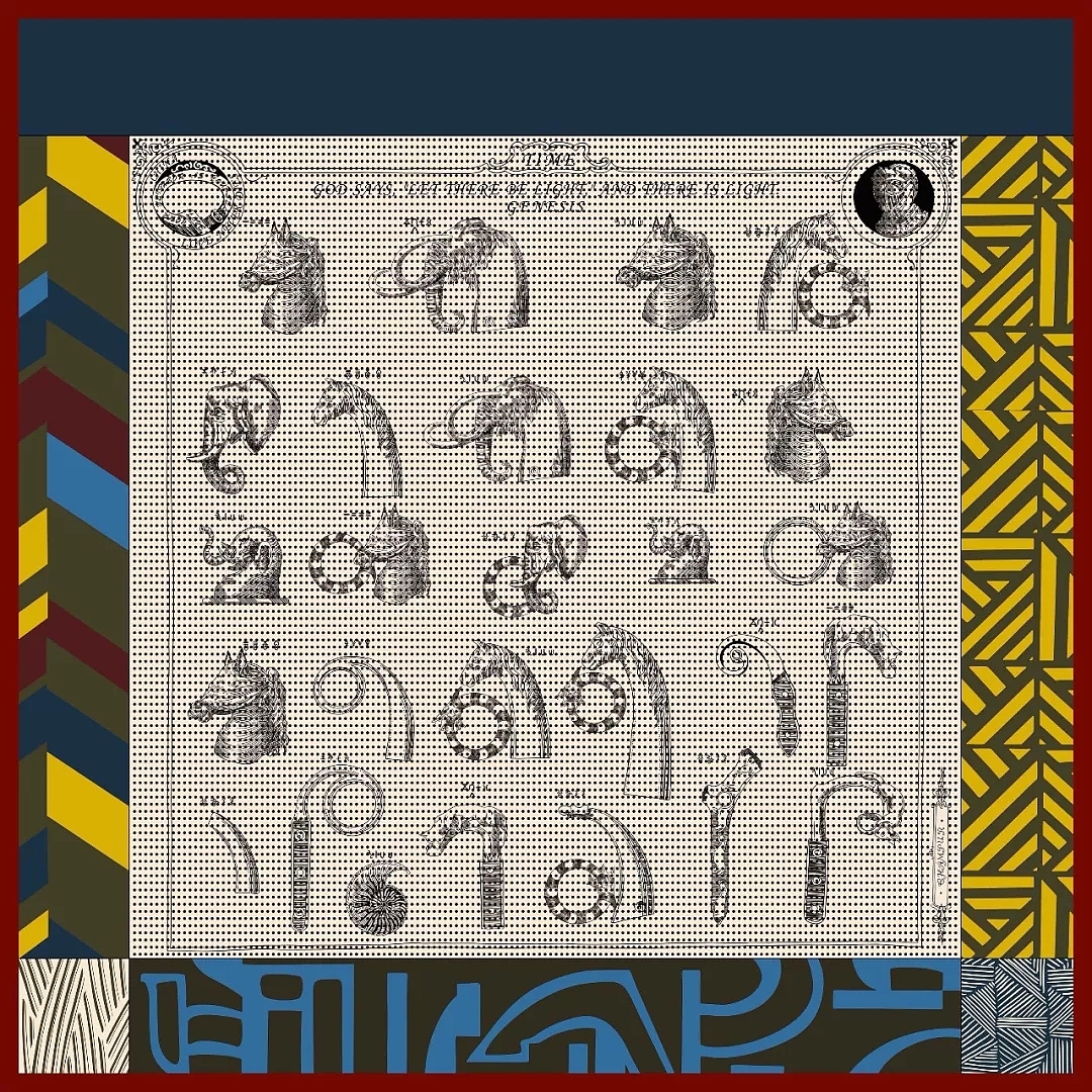 创世纪【 丝巾插画设计】