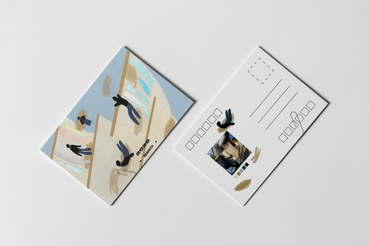 温州楠溪江主题旅游明信片