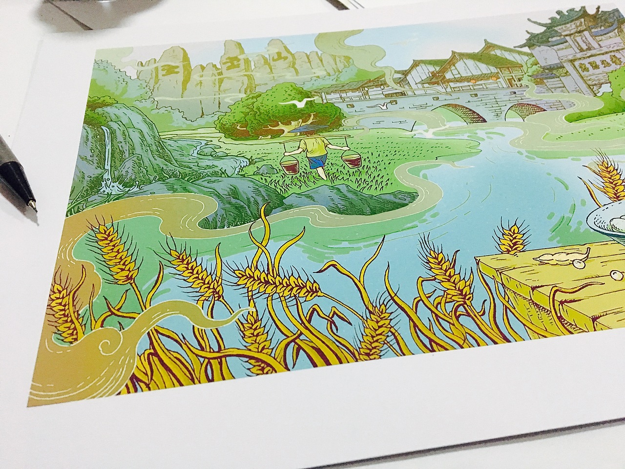 源味-面条包装插画（图ZMTAzODQyNjMy） - 商业插画 - 站酷设计师鸣川原创素材 - 站酷ZCOOL