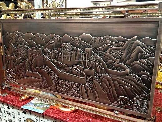 高端大气的铝艺浮雕壁画别墅酒店的顶尖装饰品