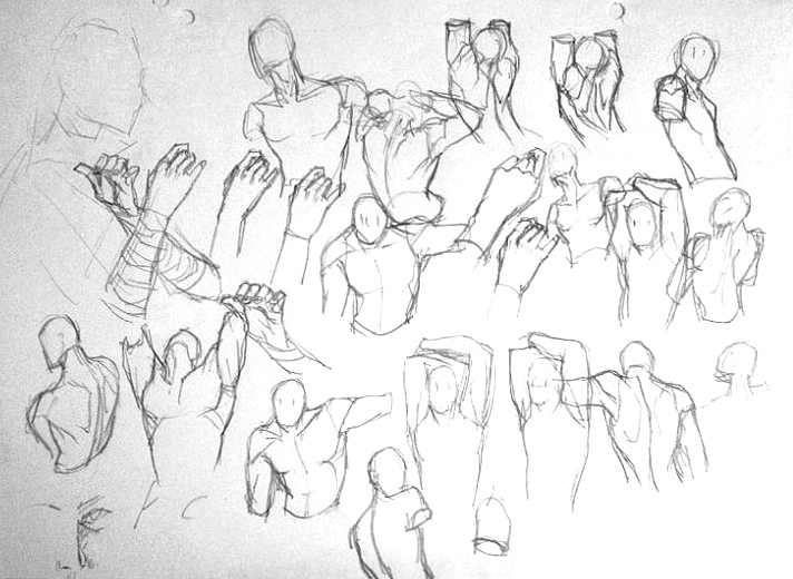 杂乱的手稿练习集合