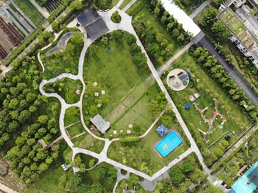 航拍东莞撒野农庄