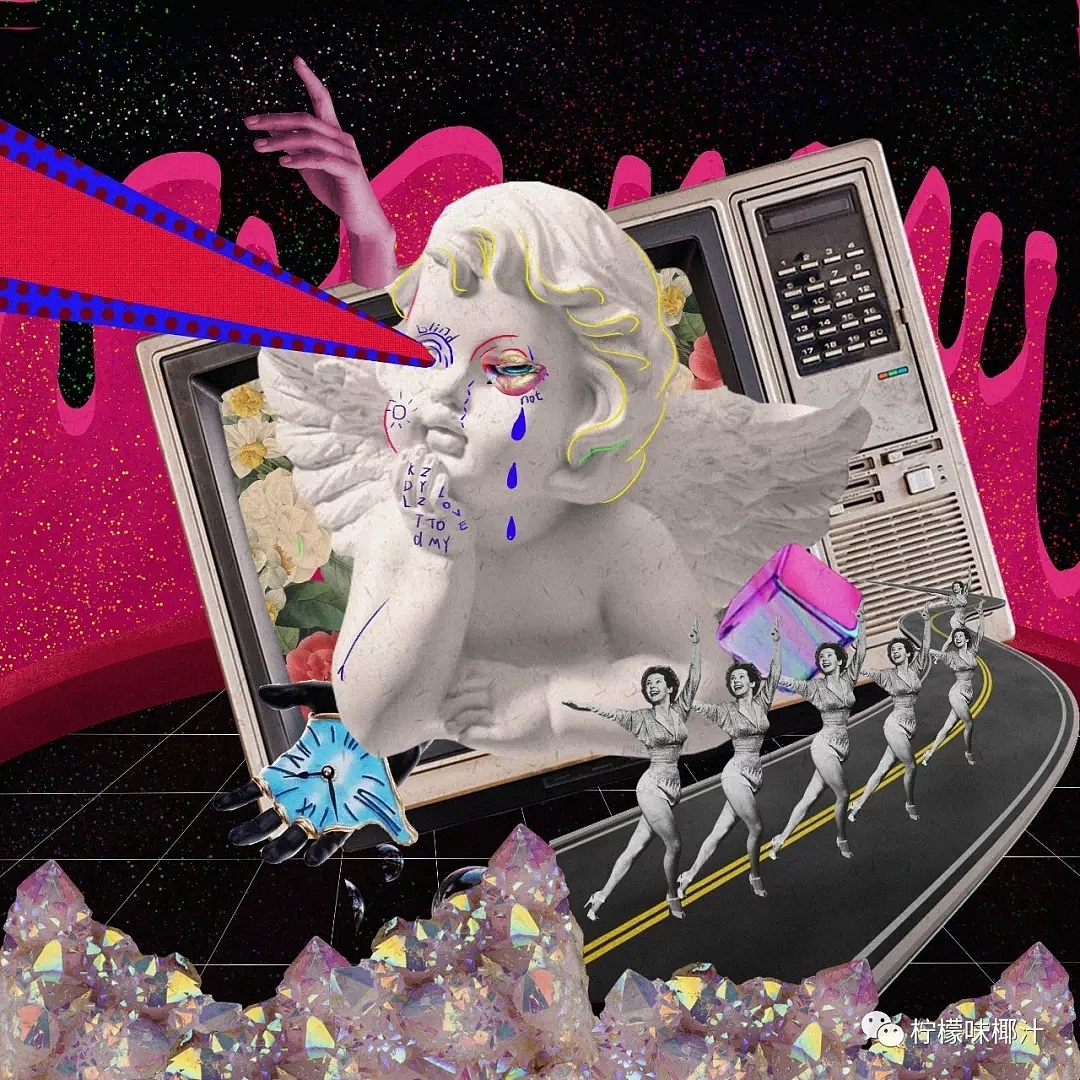 蒸汽波来袭——噢（图ZMTkxMjM5NTM2） - 艺术插画 - 站酷设计师阿菜来了原创素材 - 站酷ZCOOL