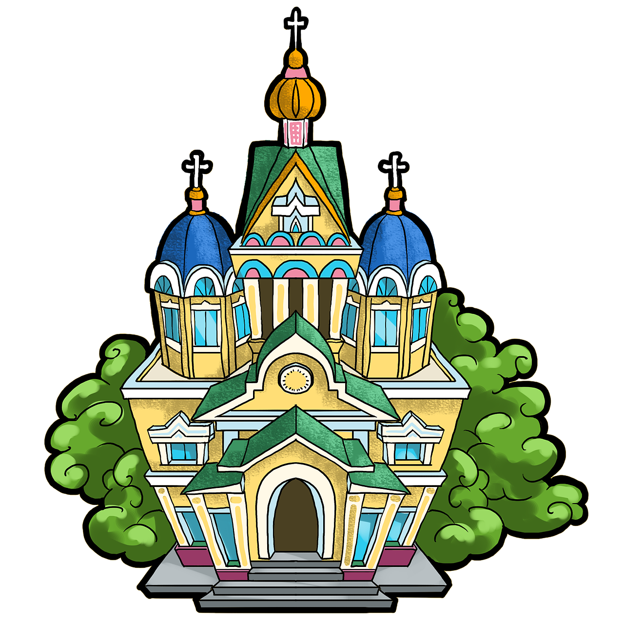 哈萨克斯坦-阿拉木图-升天大教堂