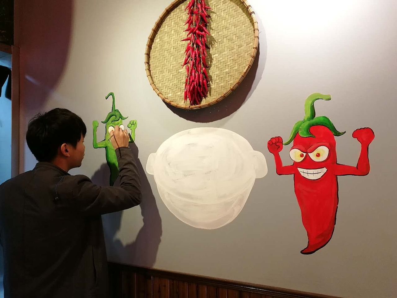 刁四麻辣烫·涂鸦墙绘