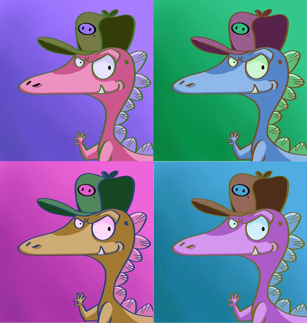 吃多了会放彩虹屁的恐龙