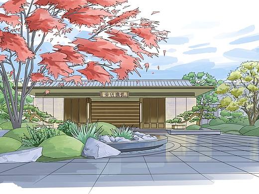 一组园林效果图