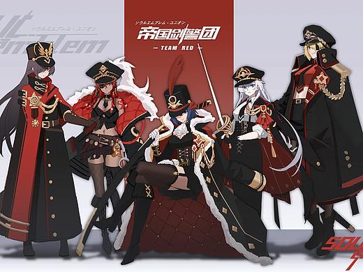 人物设计，二次元虚拟游戏【SOUL EMBLEM】