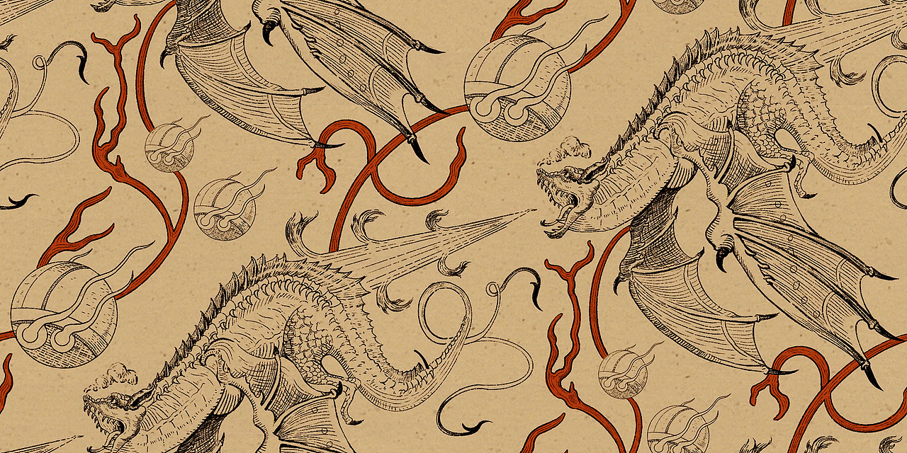 插画图案 - Fire and Flame