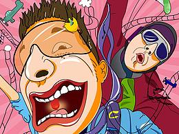 之前做的一组VIVO海报,感觉还挺喜感的