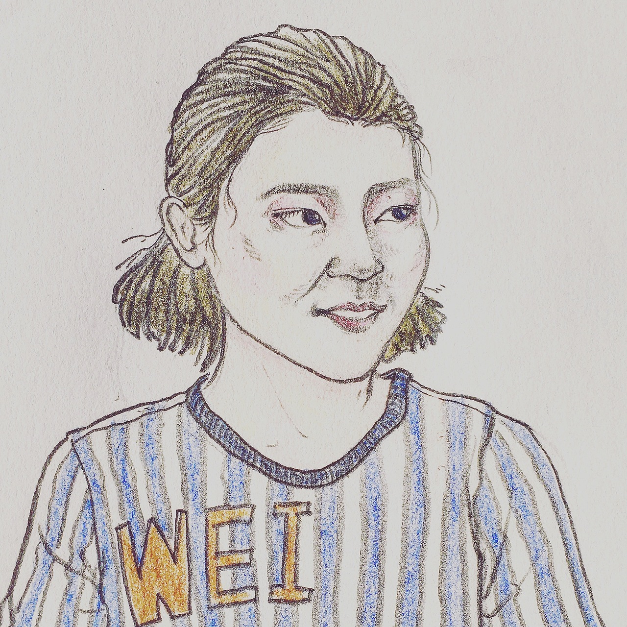 铅笔和彩铅人像