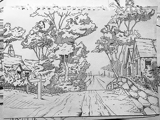 场景设计手绘稿