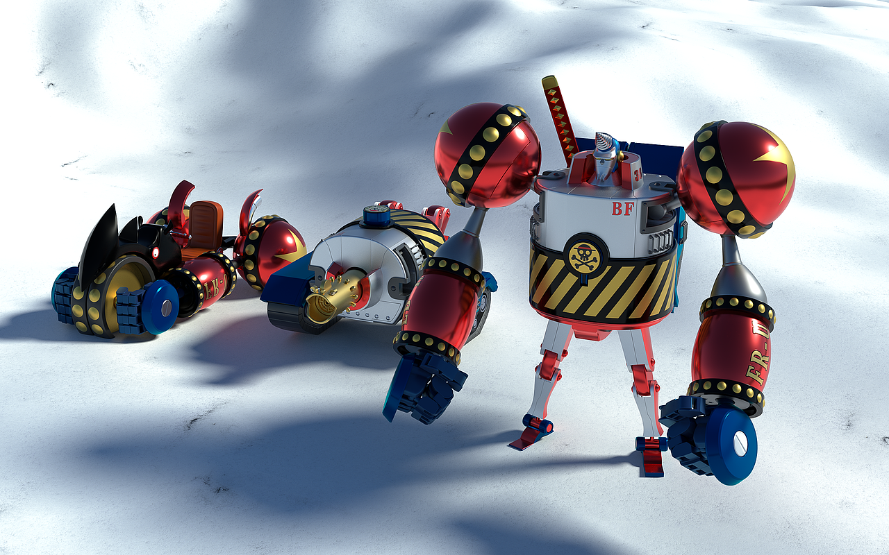 C4D-海贼王：弗兰奇将军（图ZMjA0NDE3NDky） - 动画/影视 - 站酷设计师火星上de夜猫原创素材 - 站酷ZCOOL