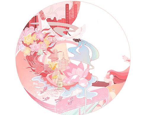 【国风插画】杭州