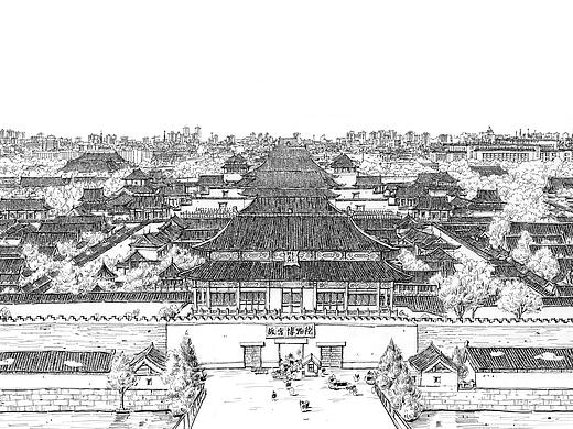 钢笔手绘《北京·故宫》