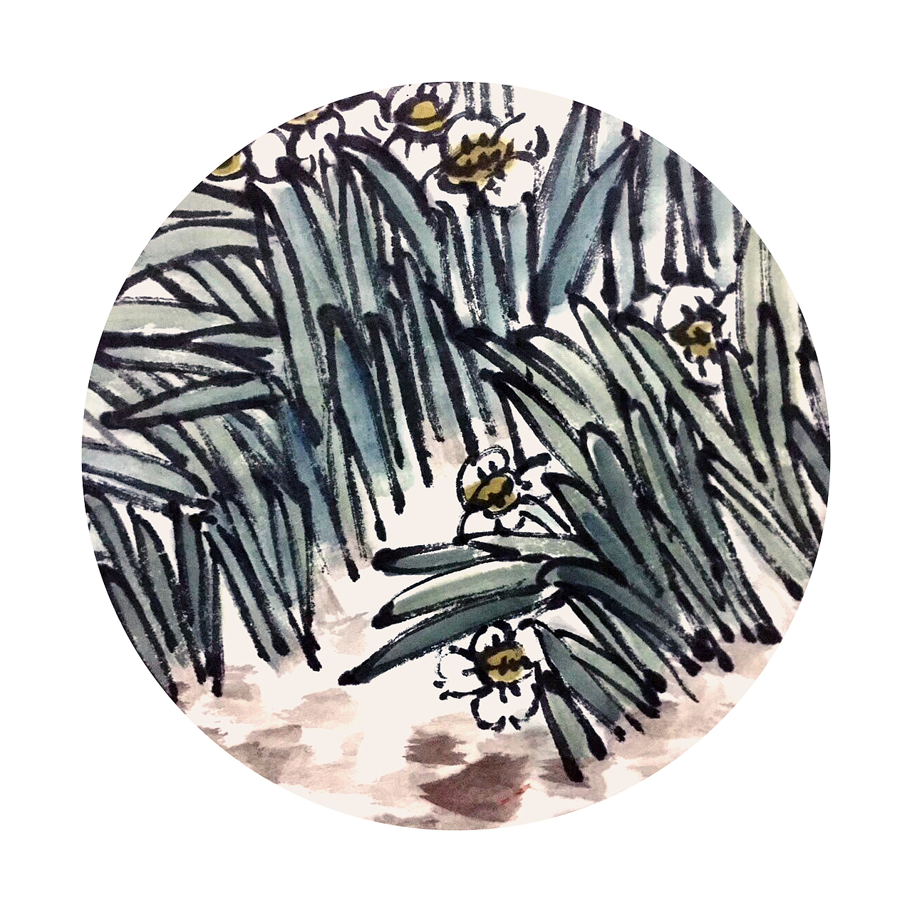 牡丹水仙图（图ZMTEzMjk1NjYw） - 绘画 - 站酷设计师杨晓峰原创素材 - 站酷ZCOOL