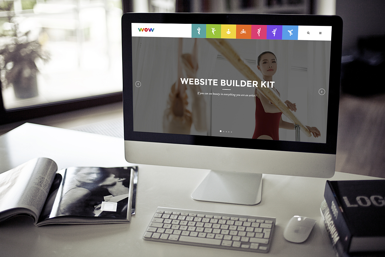 【比如】沃舞舞蹈标志视觉