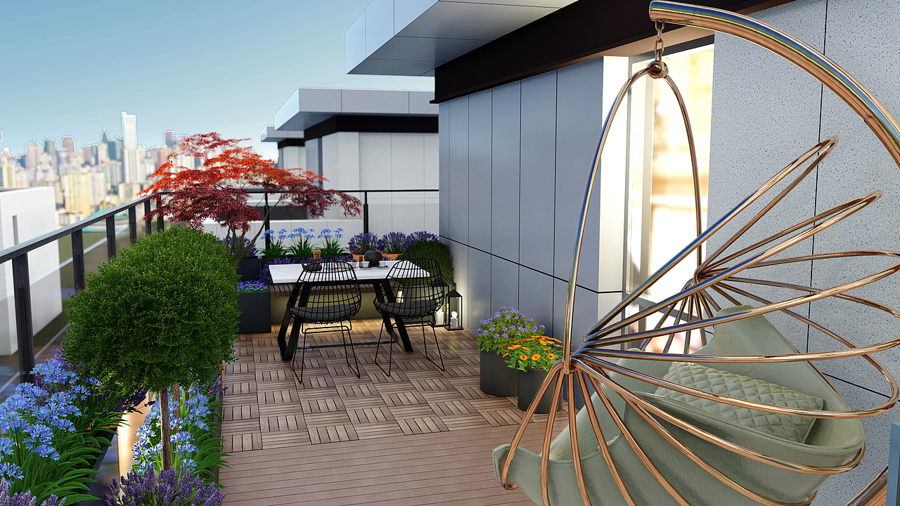 某商业空间花园、露台设计