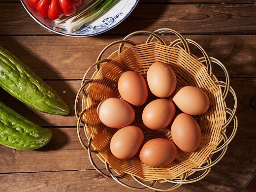 番茄鸡蛋和苦瓜鸡蛋