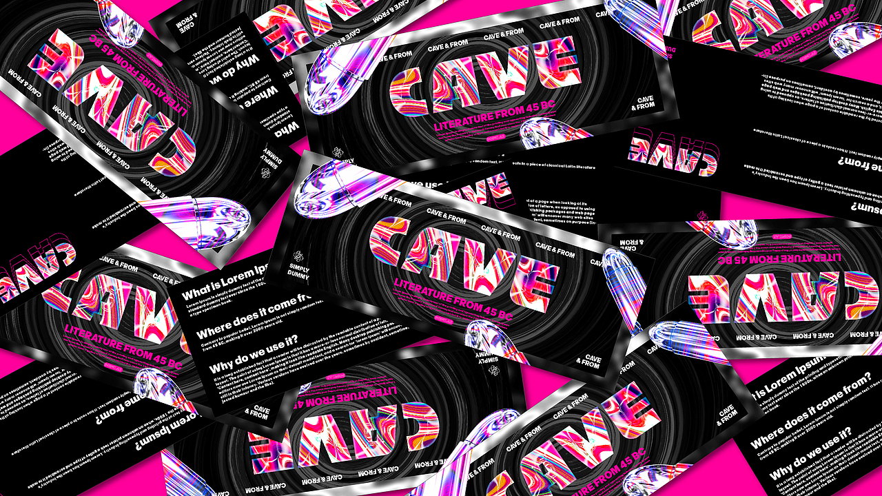 CAVE - 酸性海報創(chuàng)作（圖ZMjY5MDMzNTY0） - 海報 - 站酷設(shè)計師AnnieLeeee原創(chuàng)素材 - 站酷ZCOOL