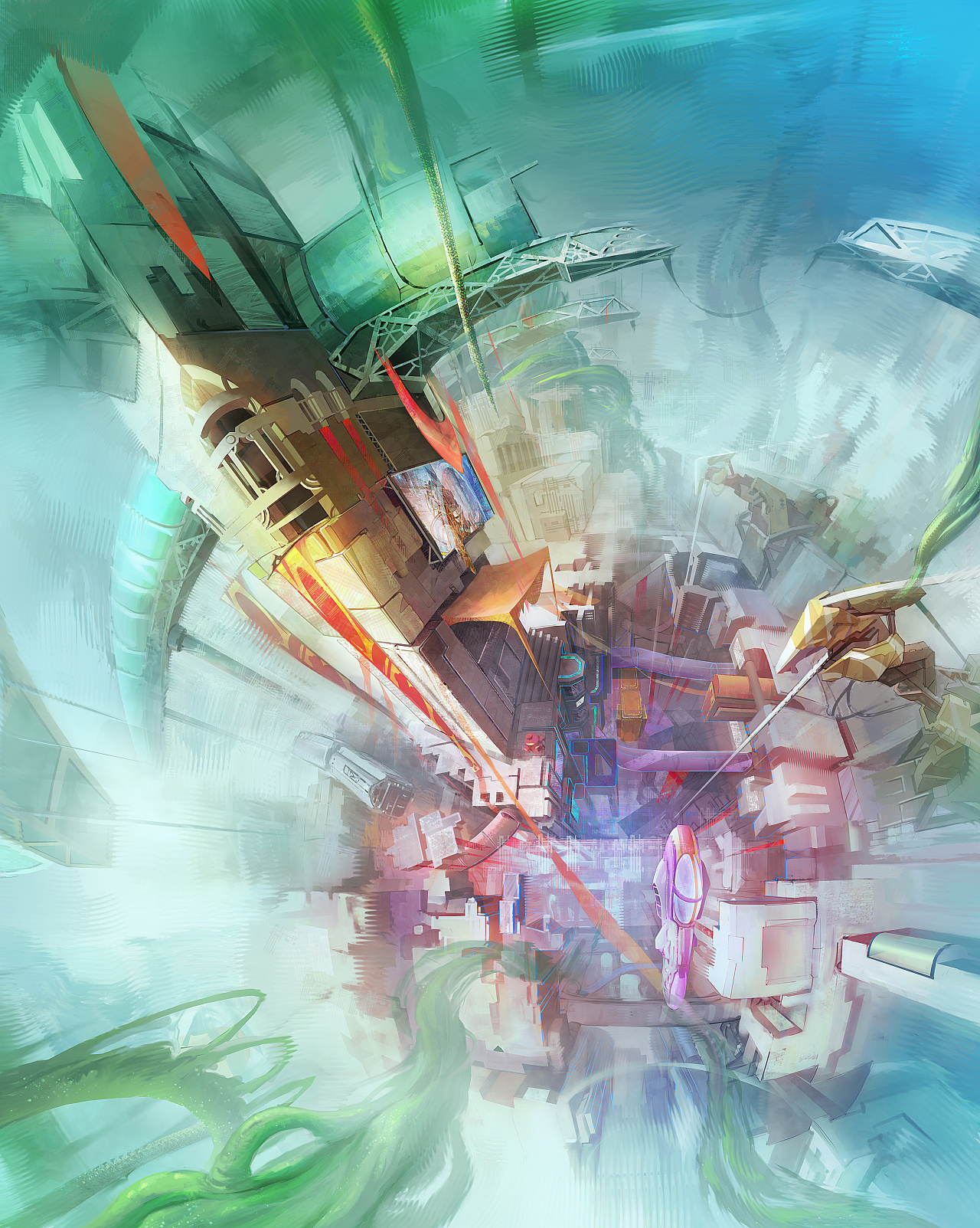 场景插画 探究透视