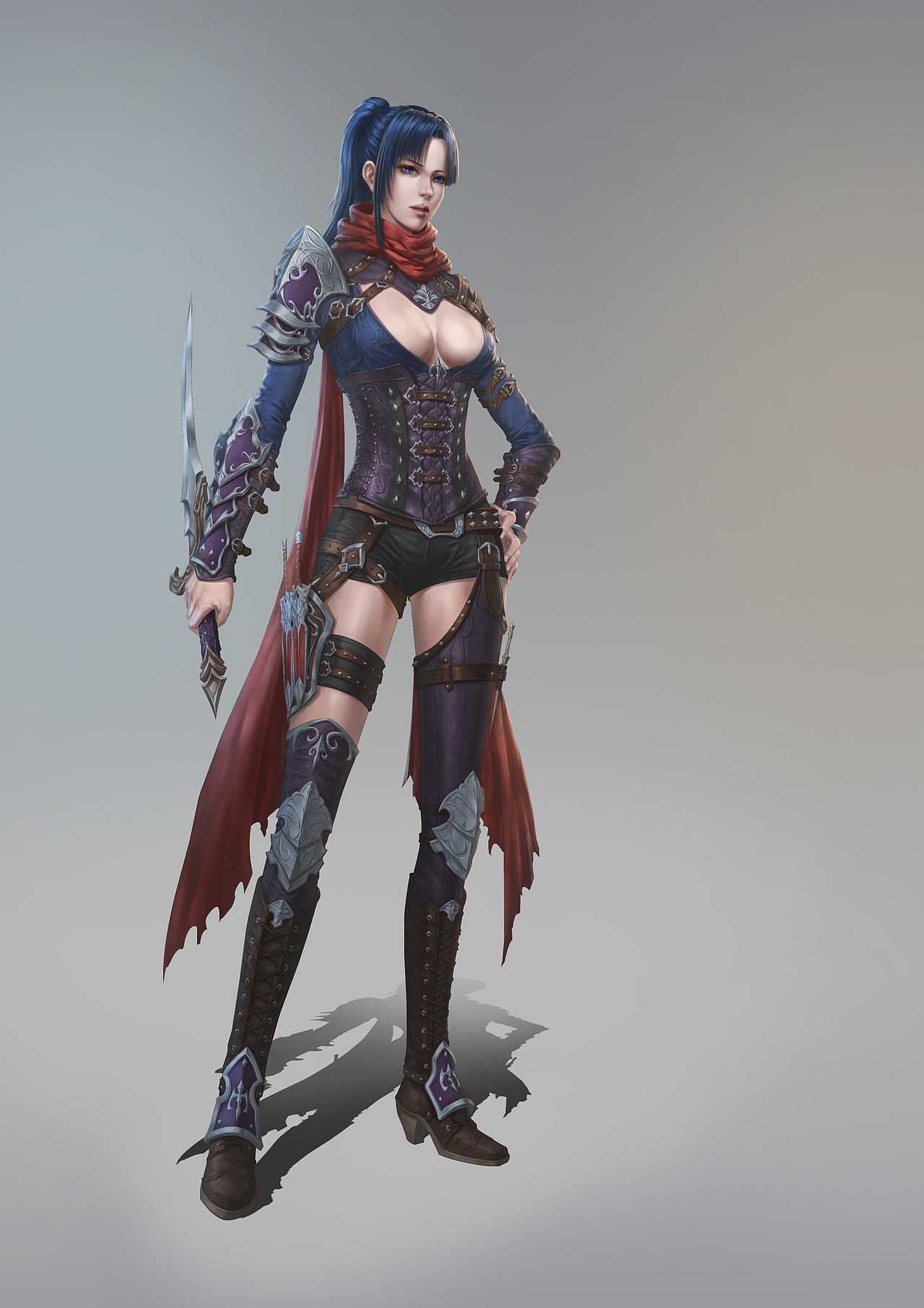 刺客|插画|游戏原画|eag默枭_原创作品-站酷zcool