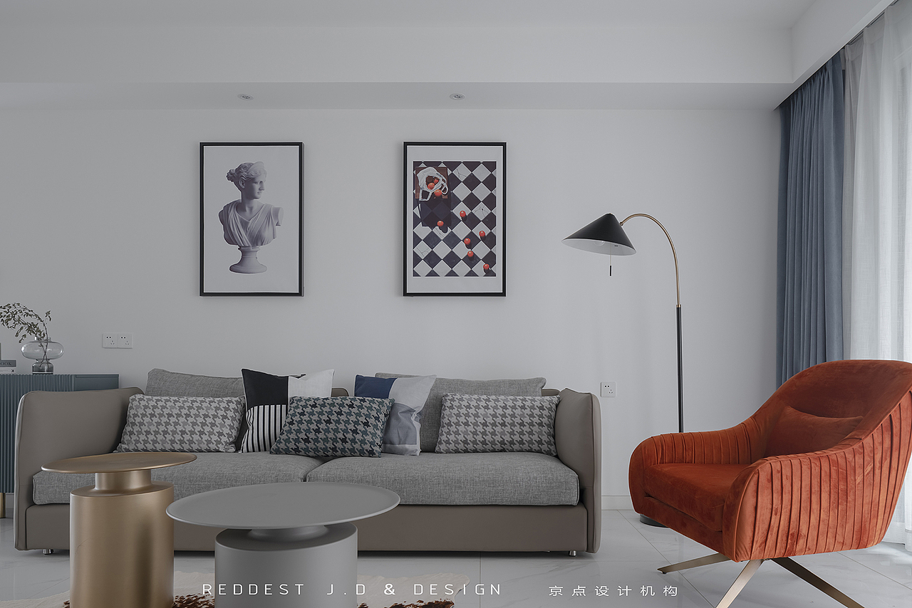 京点设计 | 温馨折衷主义之家,实用与时髦并存。